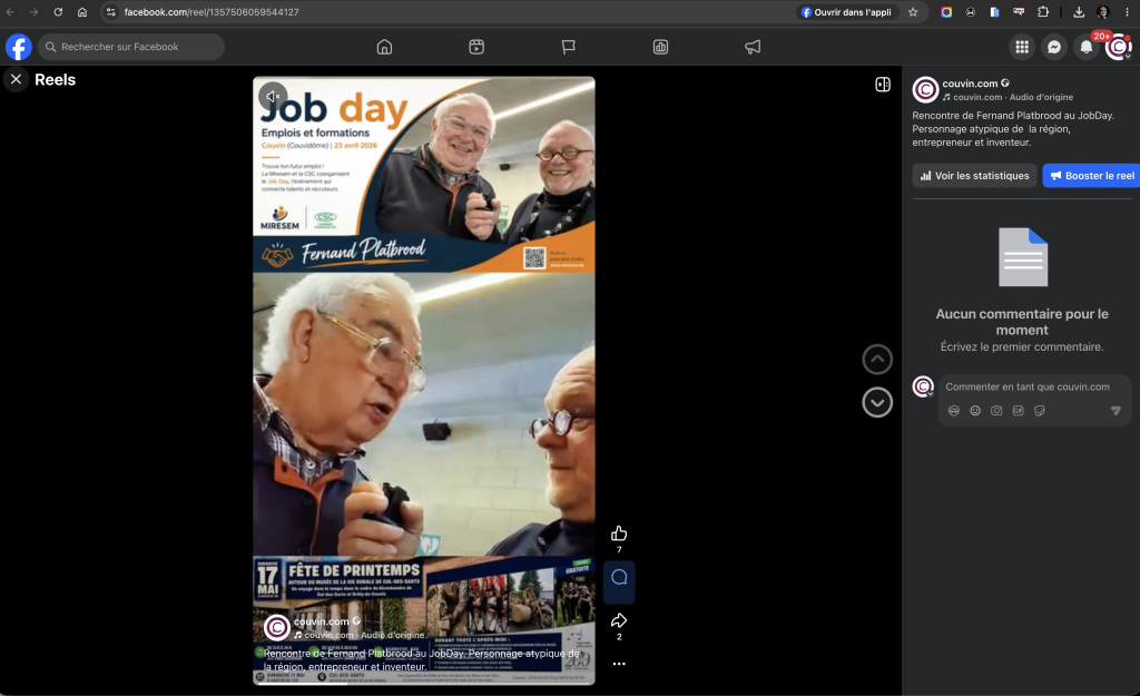 Rencontre de Fernand Platbrood au JobDay