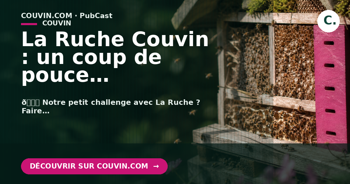 La Ruche Couvin : un coup de pouce numérique avec Couvin.com